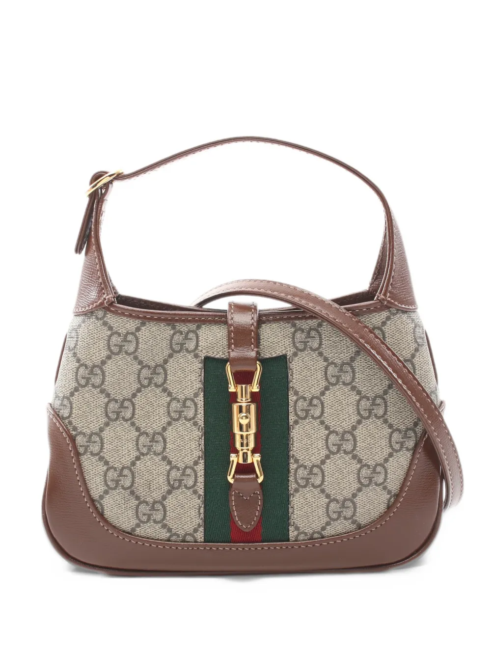 Gucci Pre-Owned Borsa a spalla Jackie 1961 in tessuto GG Supreme - Toni neutri