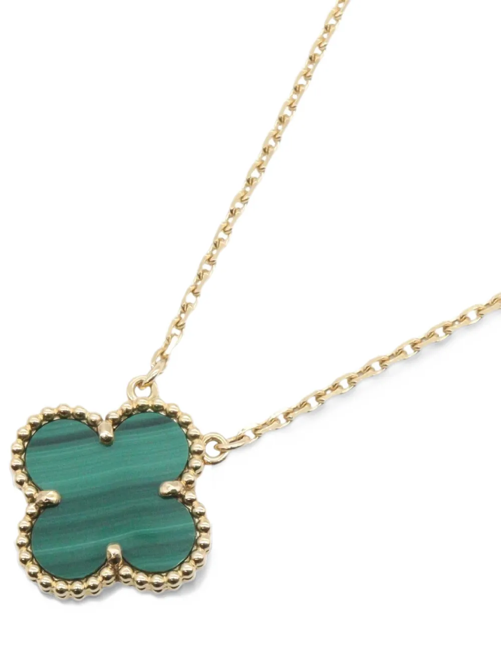 Van Cleef & Arpels Pre-Owned 2010s Vintage Alhambra malachite necklace - Oro
