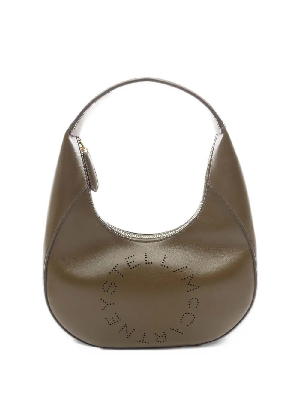 Stella McCartney Pre-Owned 2010s perforated-logo shoulder bag - Verde