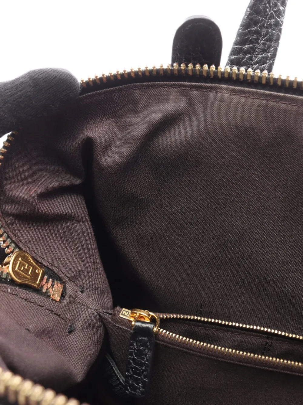 Fendi Pre-Owned 2010s Chameleon leren handtas Zwart