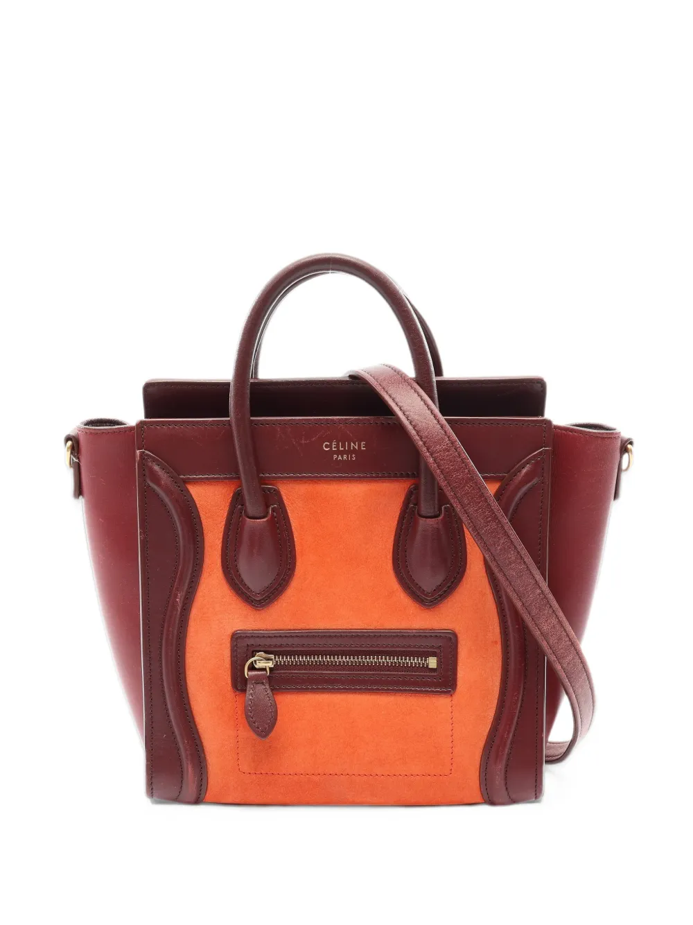 Celine Pre-Owned 2000s nano Luggage tote bag - Rosso