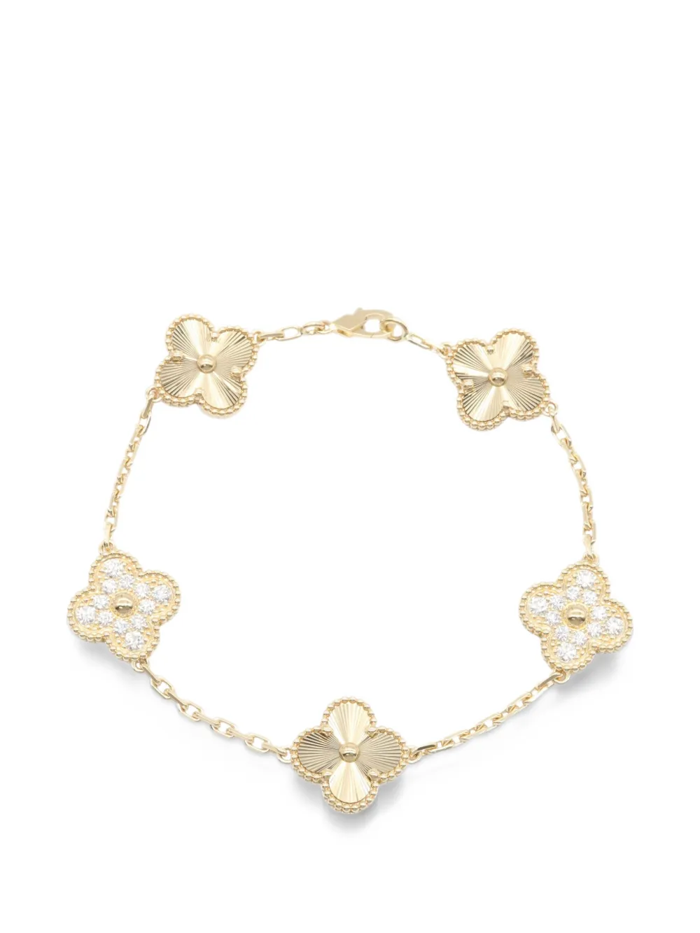 Van Cleef & Arpels Pre-Owned 2010s Vintage Alhambra diamond bracelet - Oro