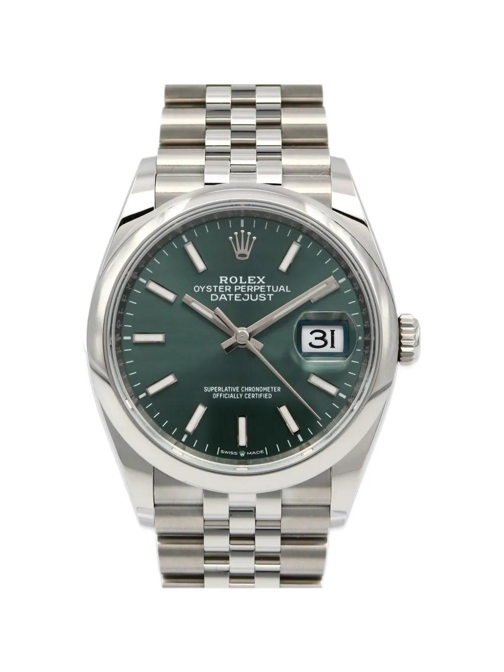 Rolex 2010s Datejust Jubilee 36mm watch - Verde