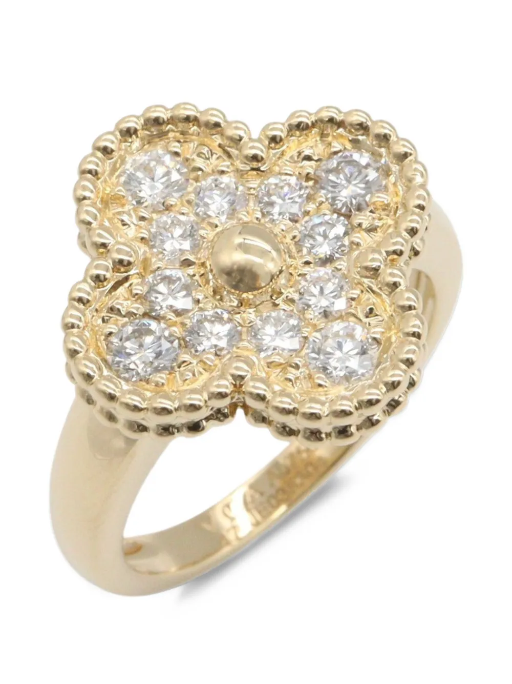 Van Cleef & Arpels Pre-Owned 2010s Vintage Alhambra diamond ring - Oro