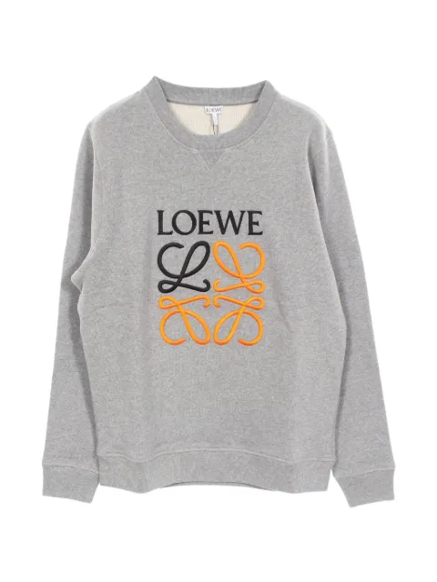 Loewe Pre-Owned 2020s Anagram-embroidery sweatshirt