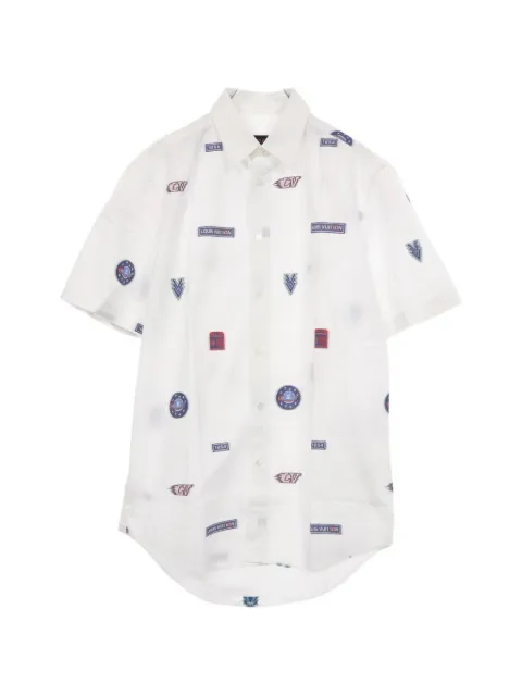 Louis Vuitton Pre-Owned chemise à manches courtes et imprimé graphique spatial (années 2010)