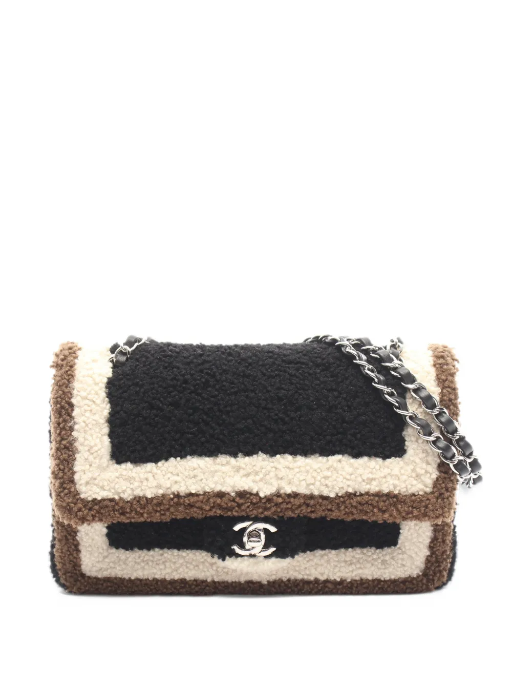 CHANEL Pre-Owned 2016-2017 Double Flap matelassé shoulder bag - Black