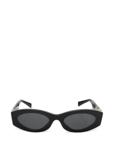 Miu Miu Pre-Owned 2010s Glimpse oval-frame sunglasses