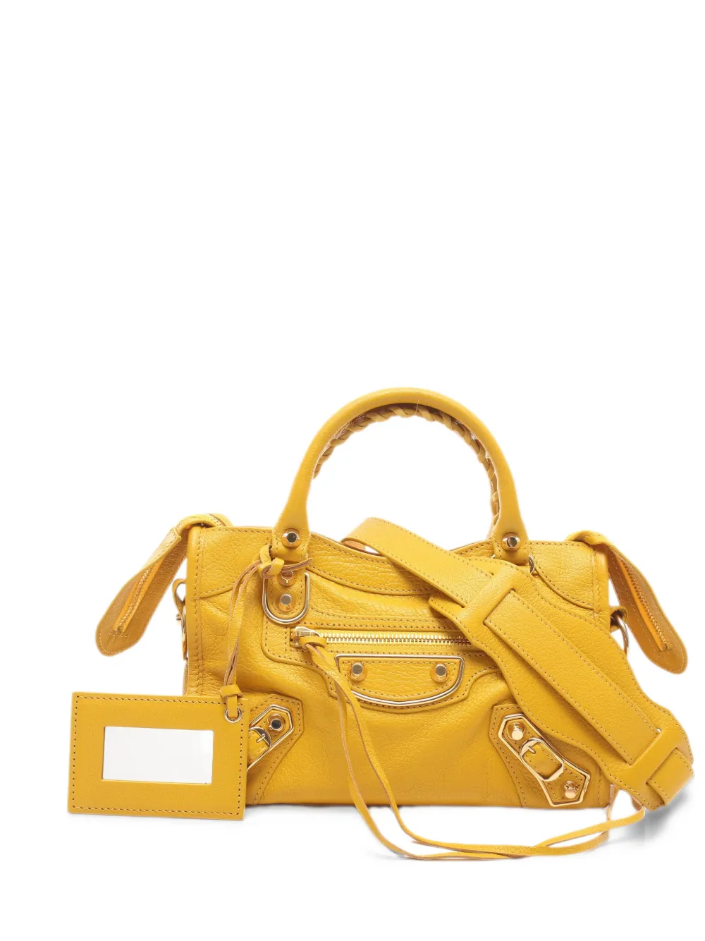 Balenciaga Pre-Owned 2010s mini Edge City satchel bag - Giallo