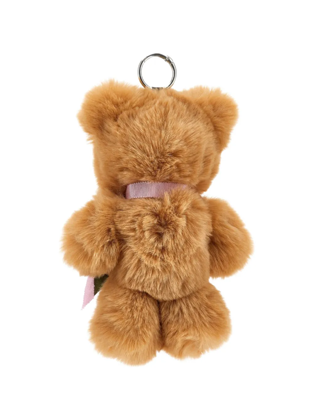 Monnalisa Sleutelhanger met teddybeer verfraaid met bloe Bruin