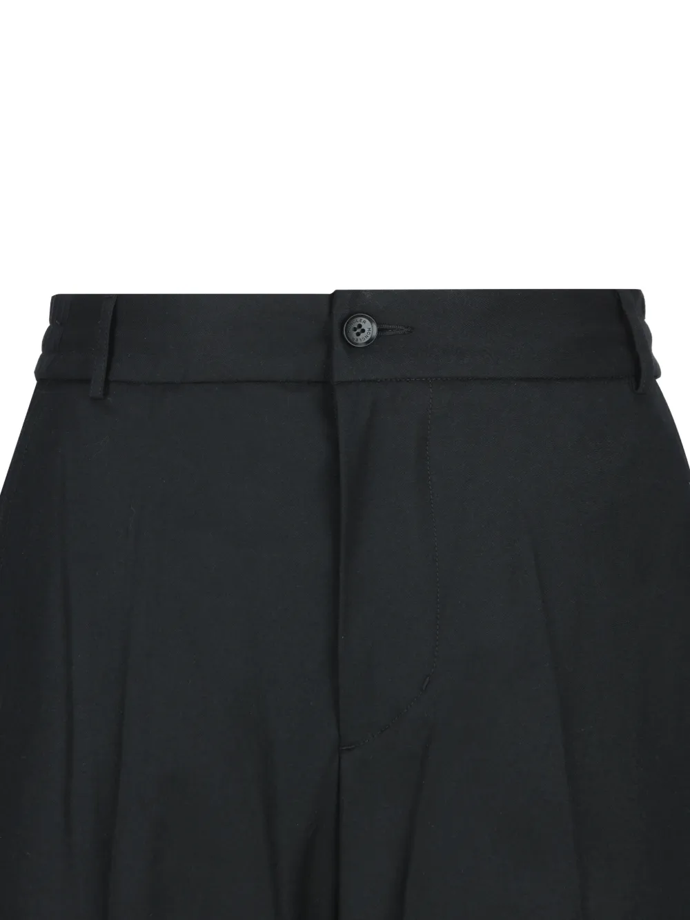 Moncler drawstring virgin-wool trousers Zwart