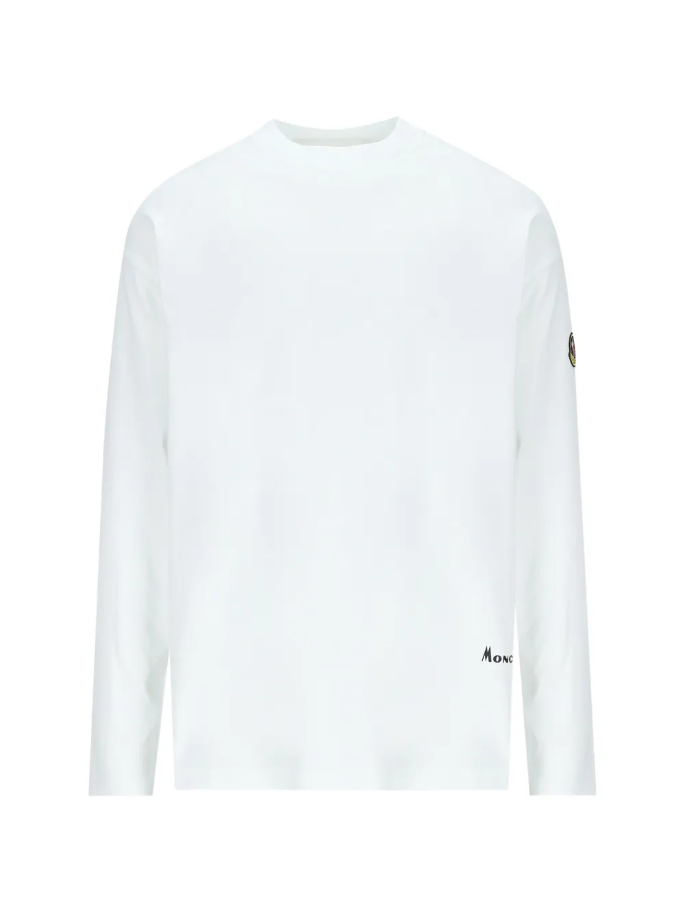 Moncler K2 print long-sleeve cotton T-shirt Wit