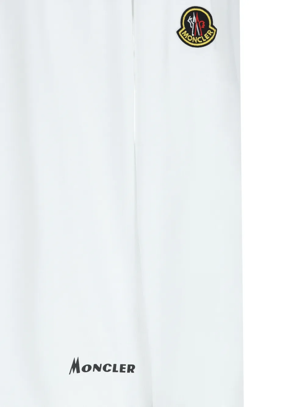 Moncler K2 print long-sleeve cotton T-shirt Wit