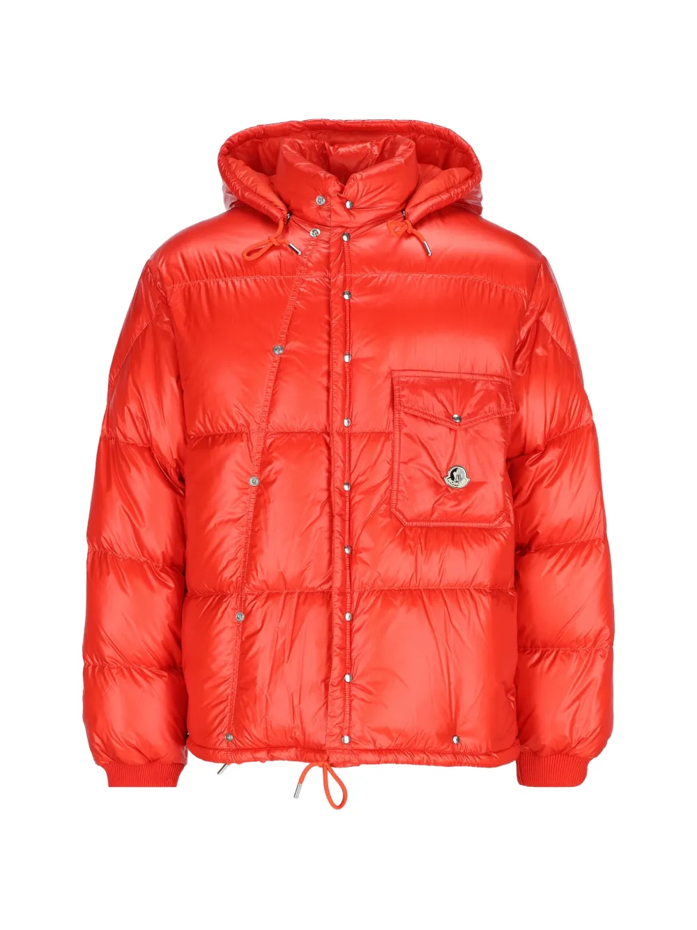 Moncler Karakorum hooded short down jacket Rood