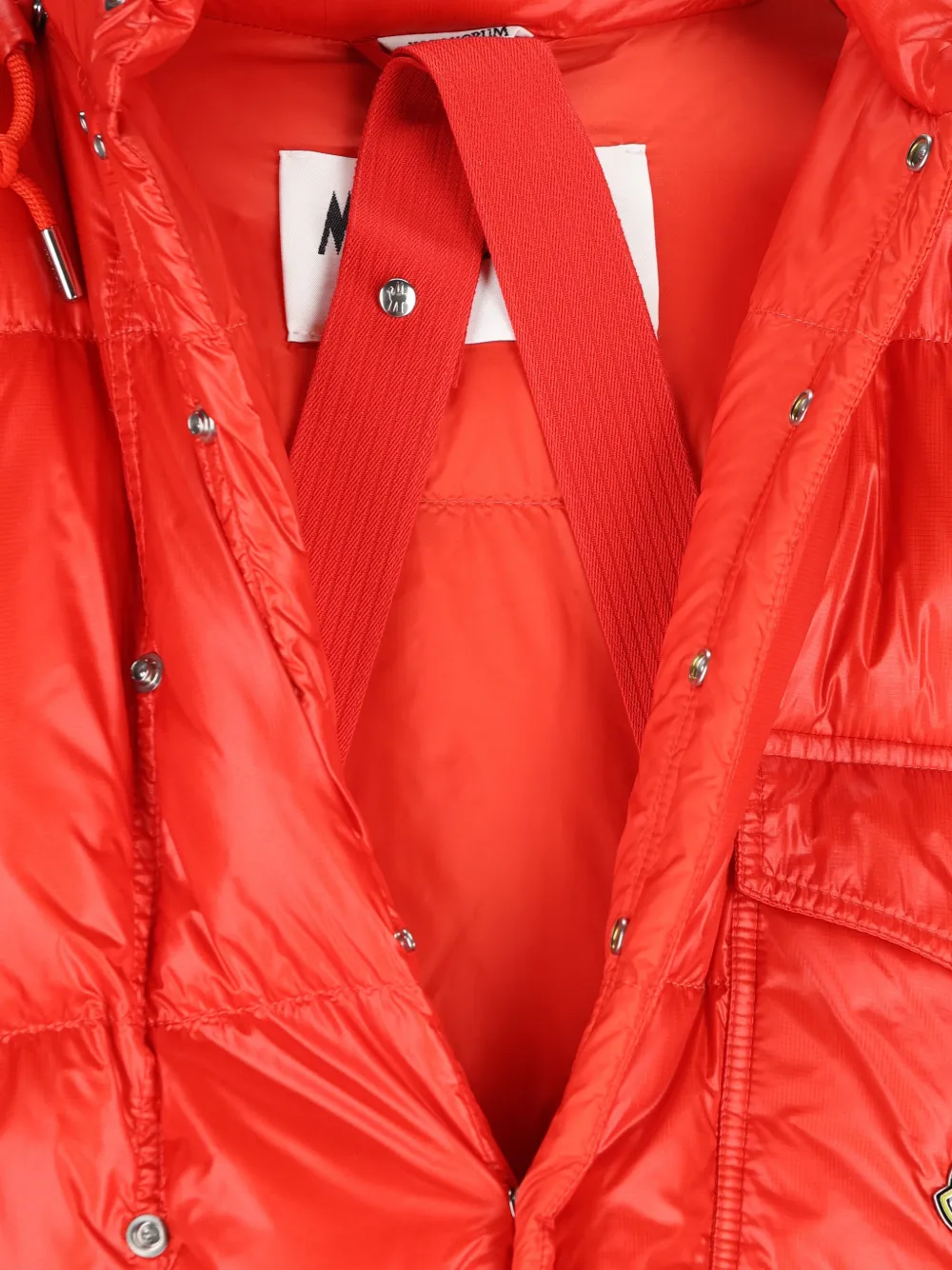 Moncler Karakorum hooded short down jacket Rood