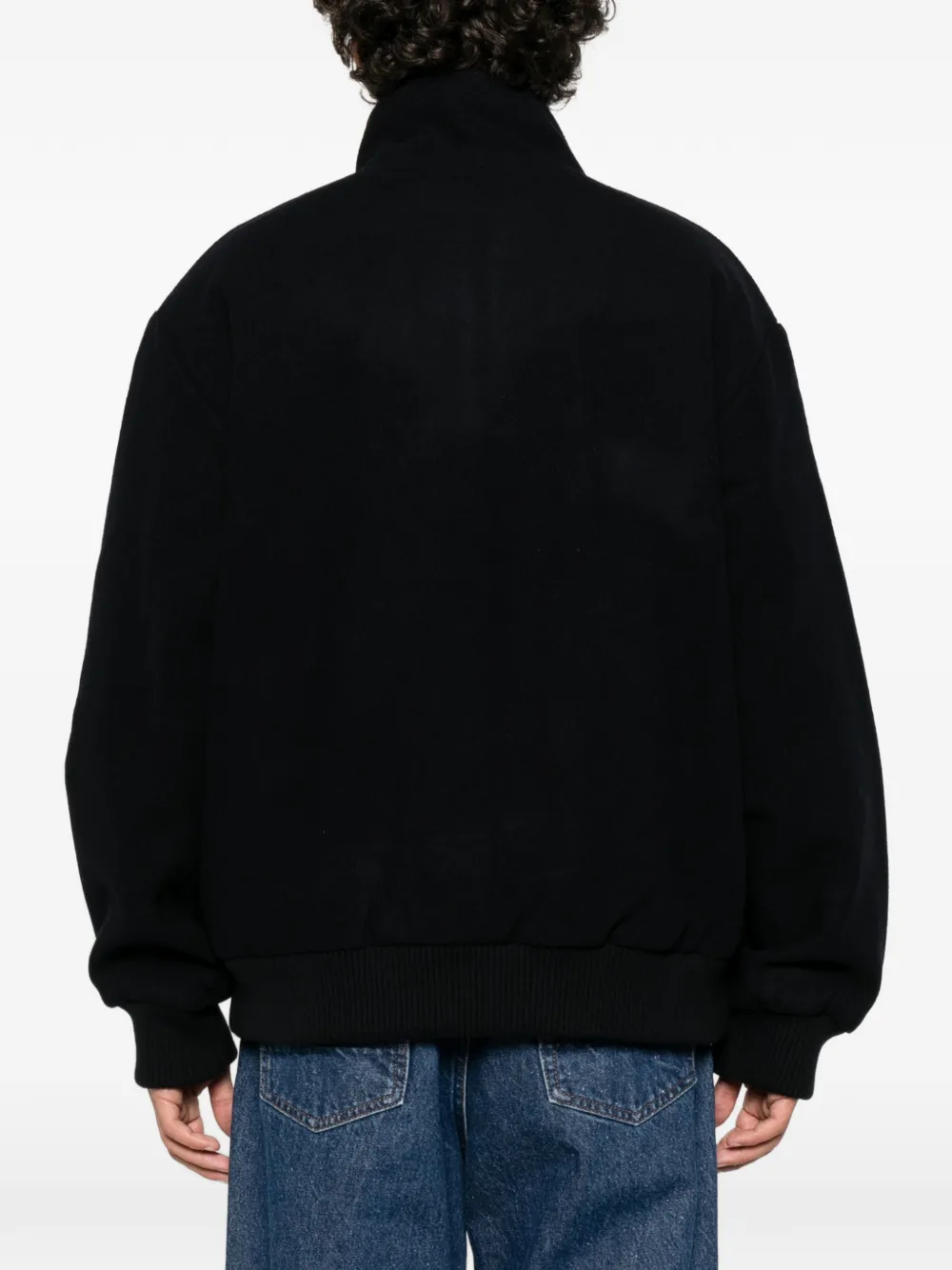 Carhartt WIP Atoka logo-patch zip-up jacket Zwart