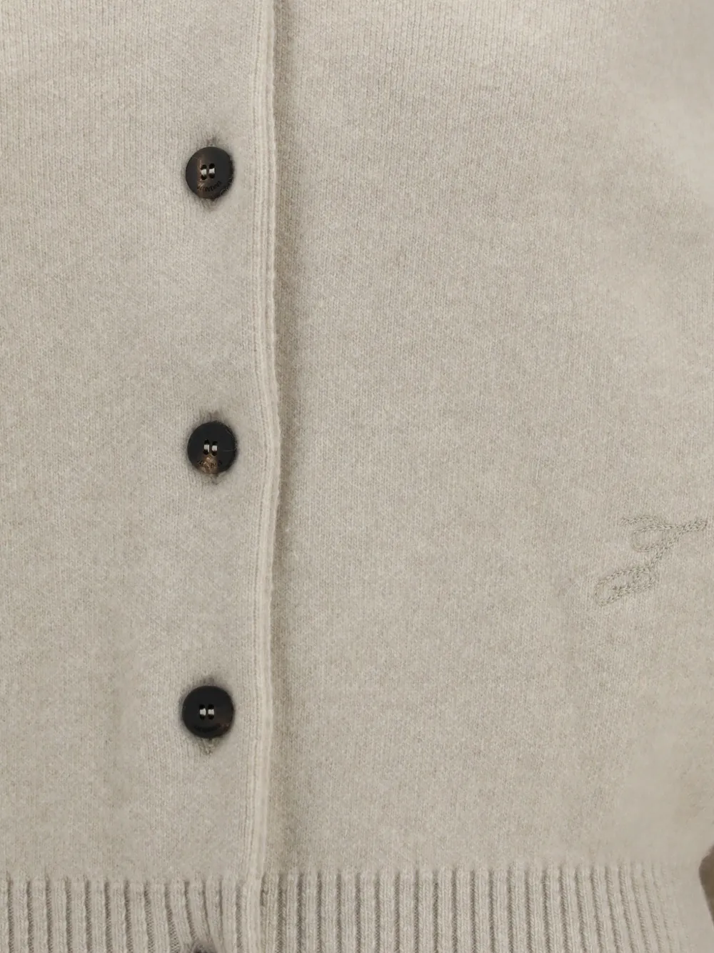 Jacquemus The Pelota stand-collar cardigan Beige