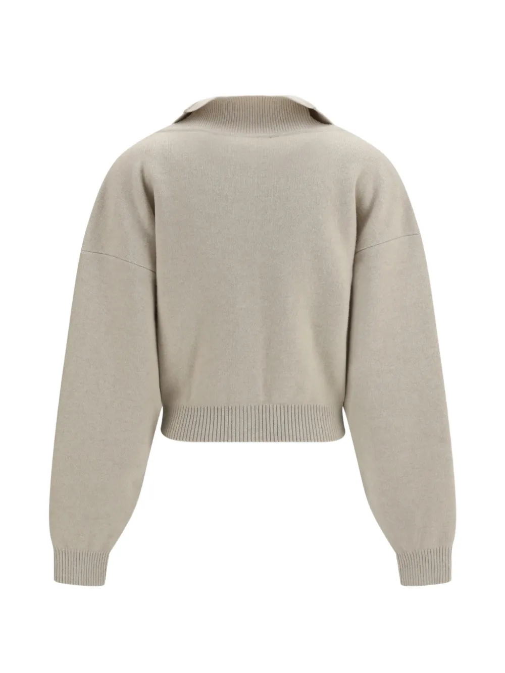 Jacquemus The Pelota stand-collar cardigan Beige