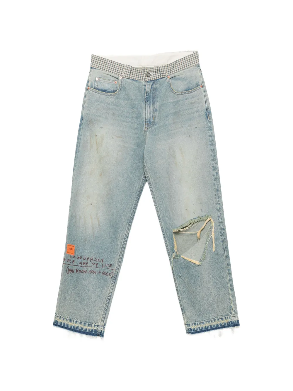 Paly distressed jeans - Blu