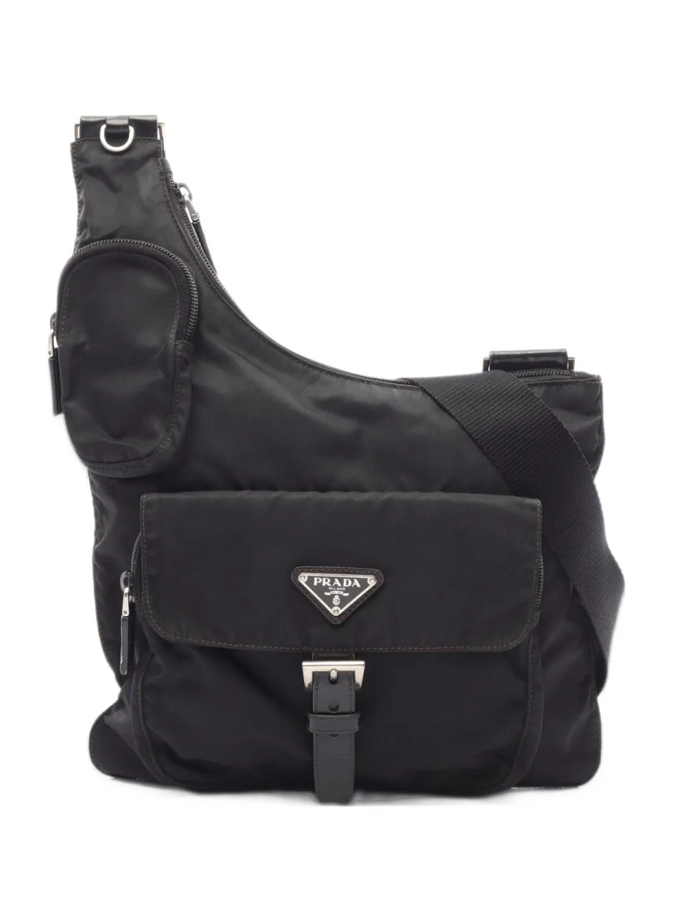 Prada Pre-Owned 2000s buckle-fastening shoulder bag - Nero