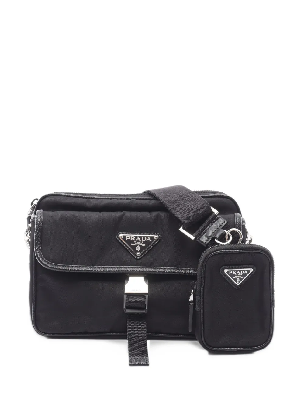 Prada Pre-Owned 2010s Re-Nylon Tessuto shoulder bag - Black