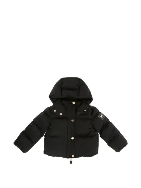 Elisabetta Franchi Kids quilted hooded jacket