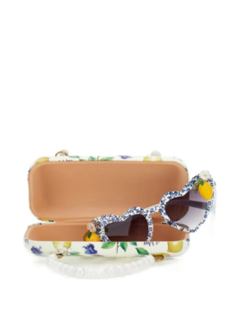 Monnalisa floral-print heart-frame sunglasses Wit