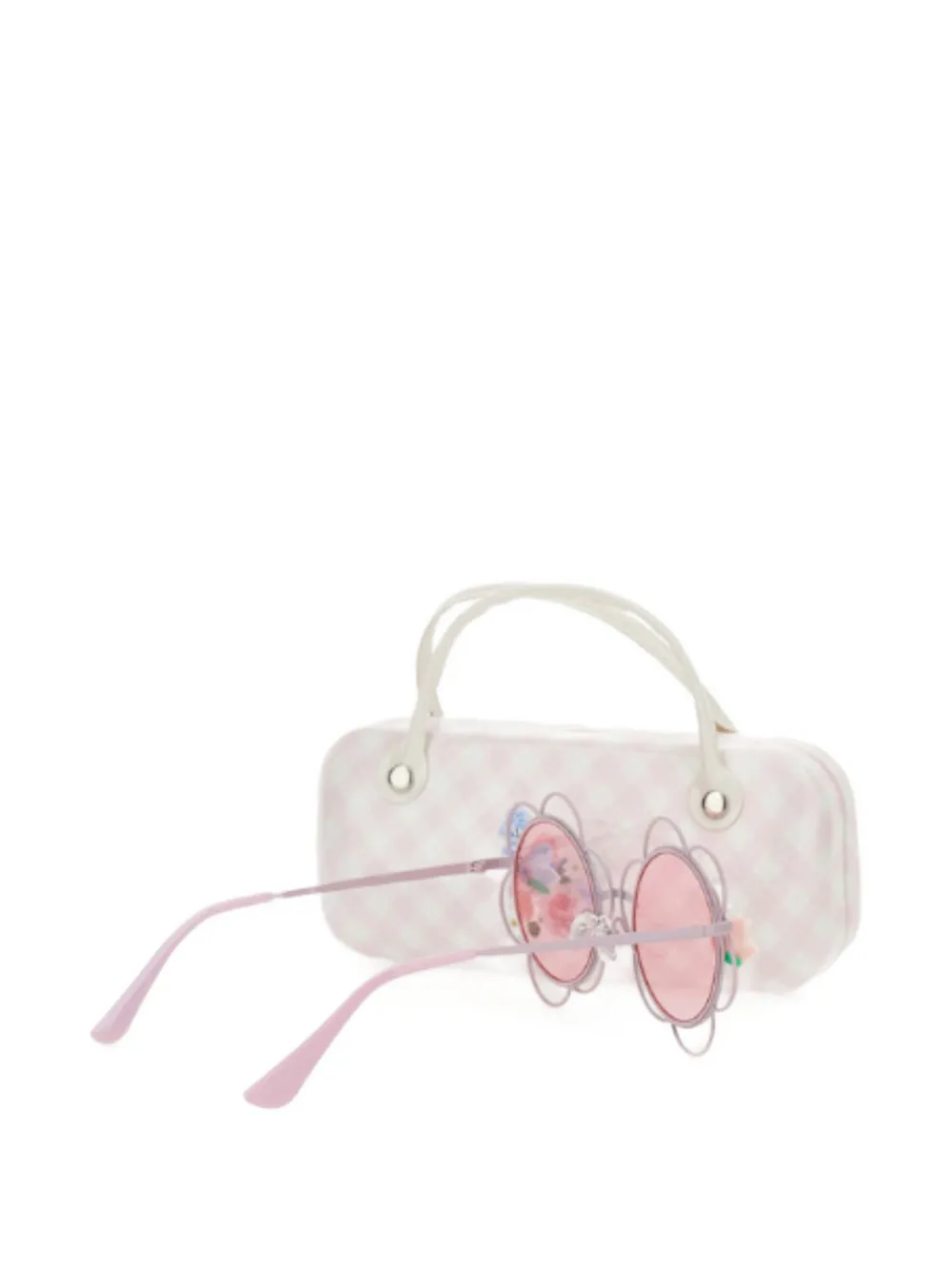 Monnalisa round-frame sunglasses - Rosa