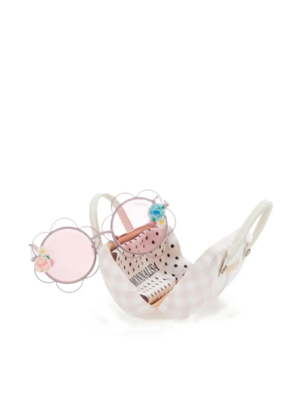 Monnalisa round-frame sunglasses Roze