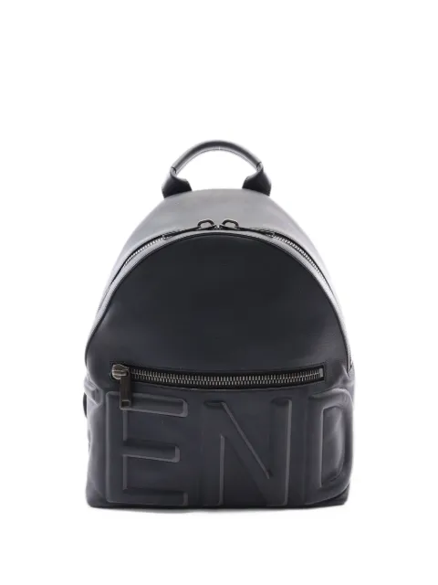 Fendi Pre-Owned 2010s logo-embossed backpack