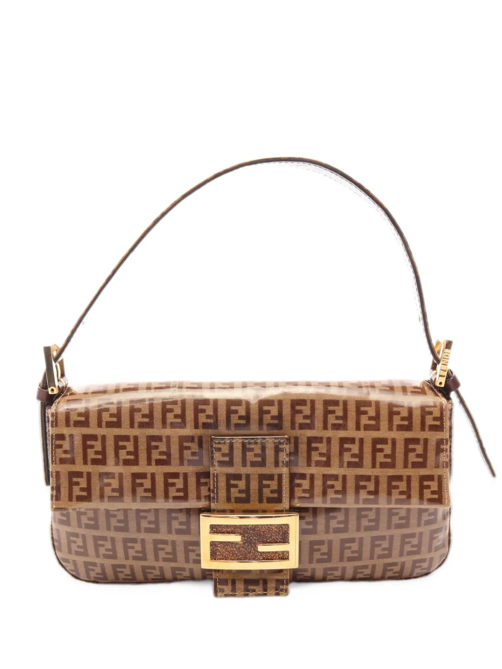 Fendi Pre-Owned 2000s Baguette Zucca-pattern shoulder bag - Neutrals