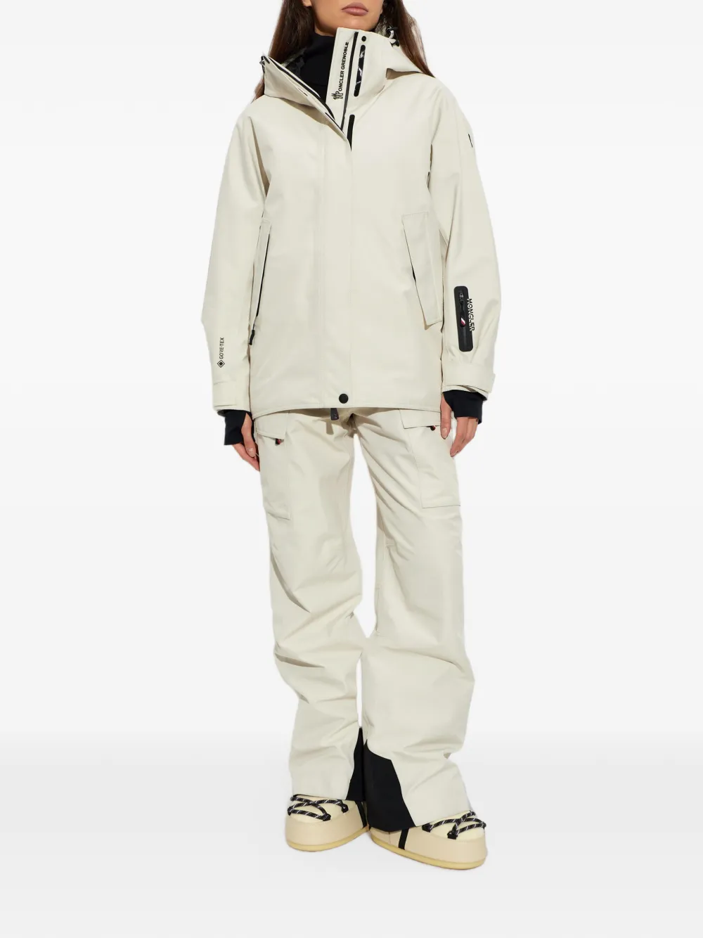 Moncler Grenoble x Moon Boot Icon Low snow boots Wit