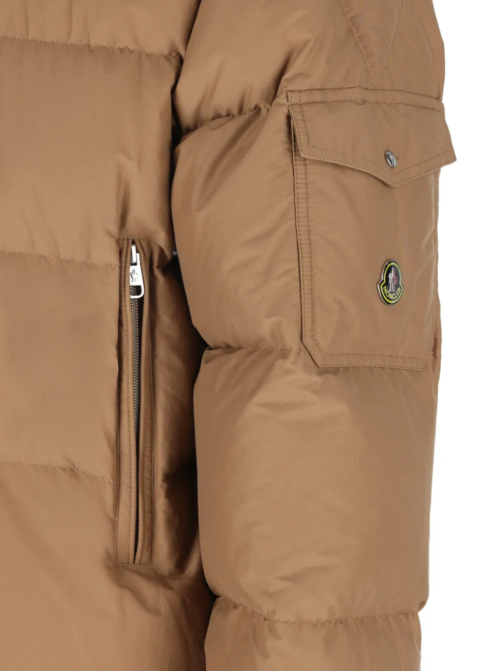 Moncler Himalaya hooded short down jacket Bruin