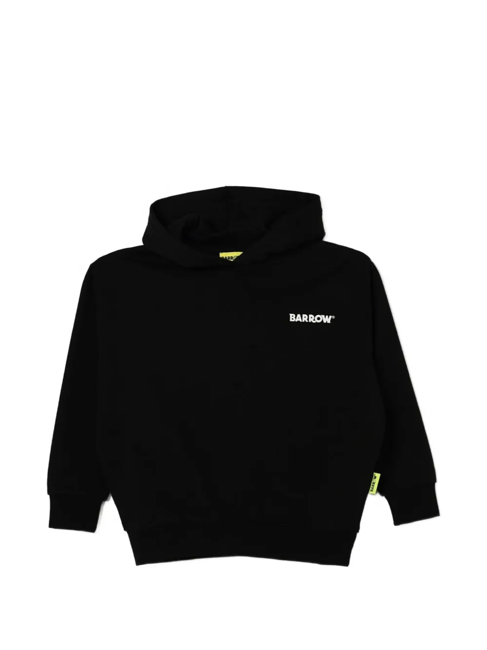Barrow kids logo-print jersey hoodie - Nero