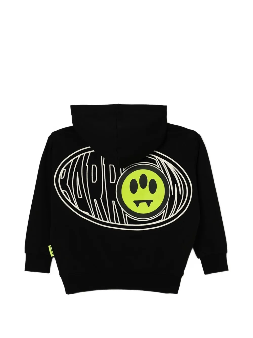 Barrow kids logo-print jersey hoodie Zwart