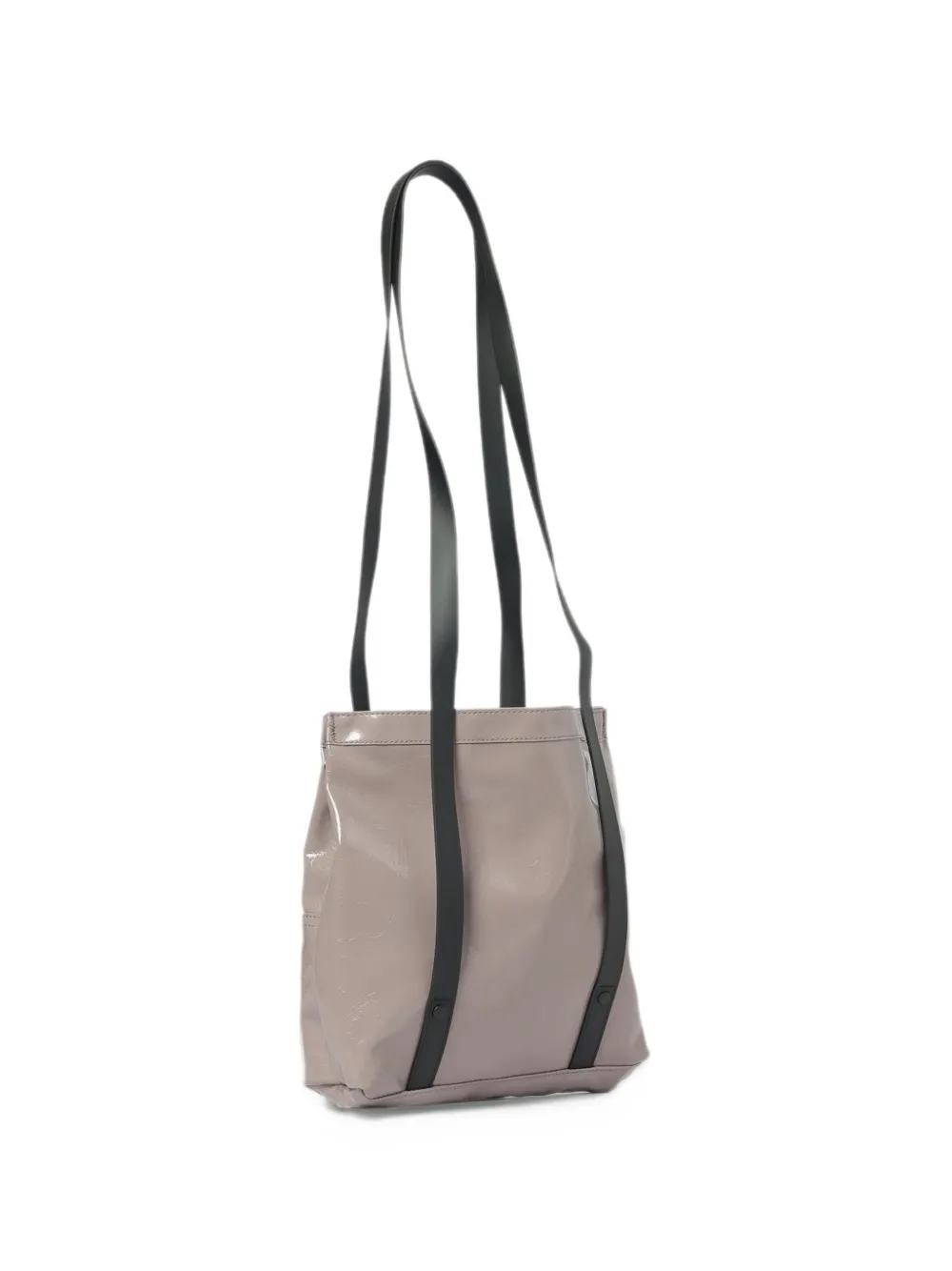 Rains logo-embossed folded-top shoulder bag Paars