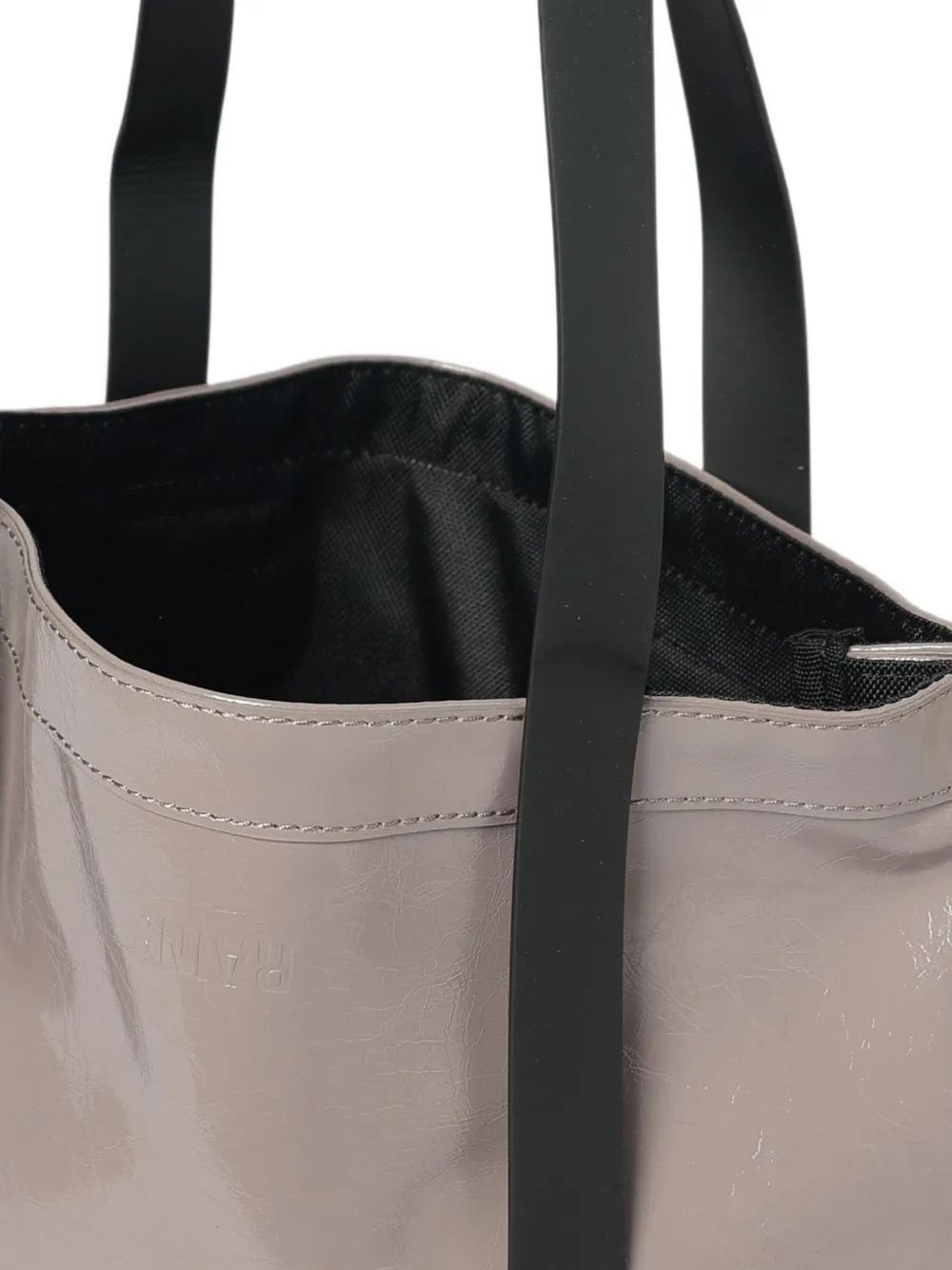 Rains logo-embossed folded-top shoulder bag Paars