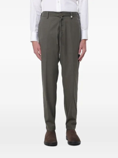 Myths drawstring-waist pressed-crease trousers