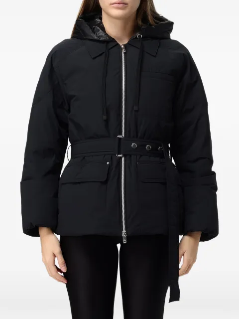 Moose Knuckles belted hooded jacket