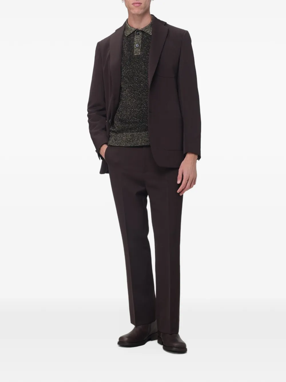 Marni black techno wool jacket Bruin