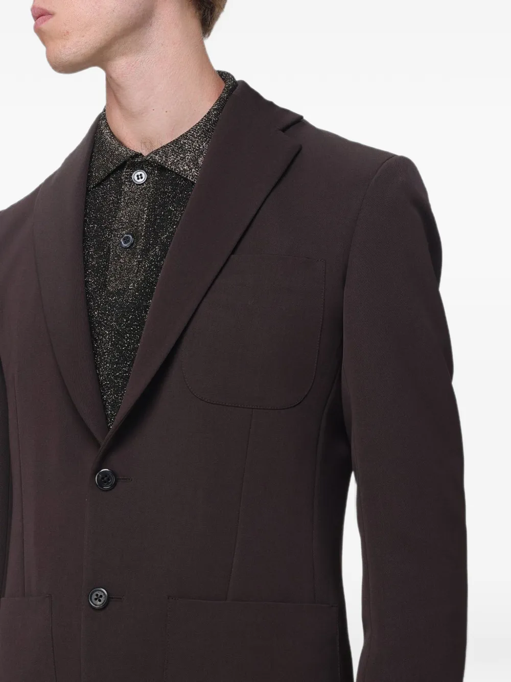 Marni black techno wool jacket Bruin
