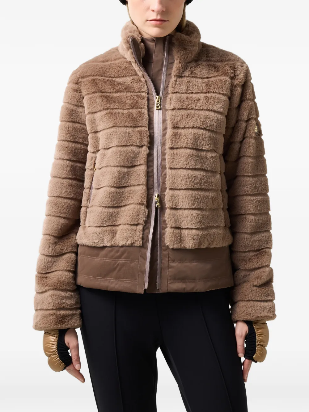 BOGNER Valesca faux-fur jacket - Marrone