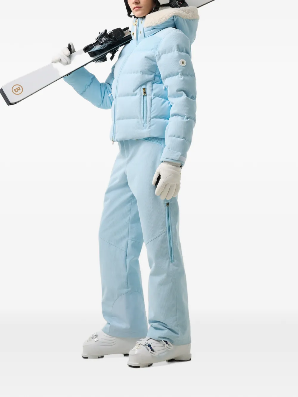 BOGNER Lenie skibroek met ribfluwelen effect Blauw