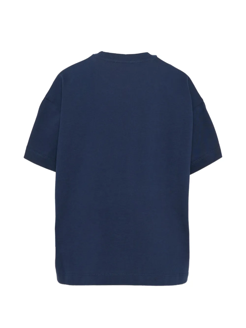 ETRO KIDS Pegaso-embroidered T-shirt Blauw