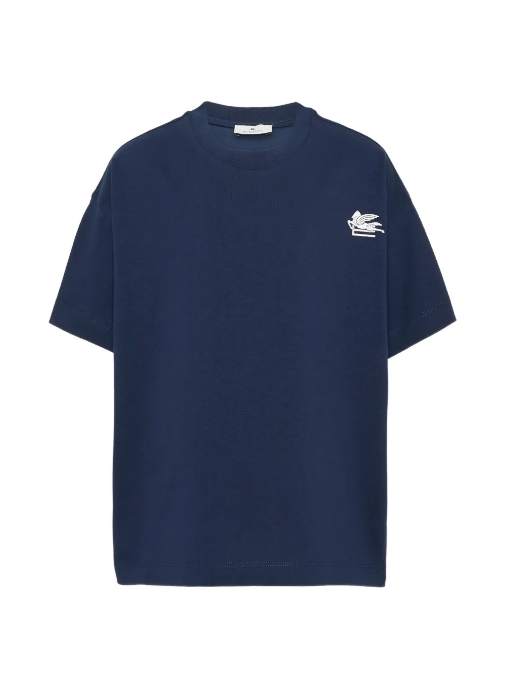 ETRO KIDS Pegaso-embroidered T-shirt - Blu