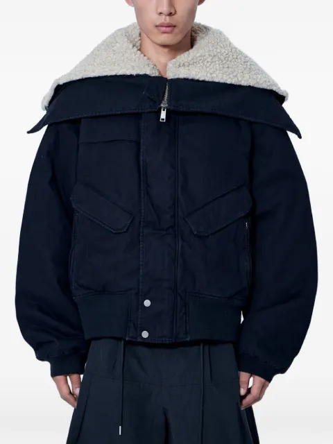 ENTIRE STUDIOS Portal Bomber shearling-collar bomber jacket