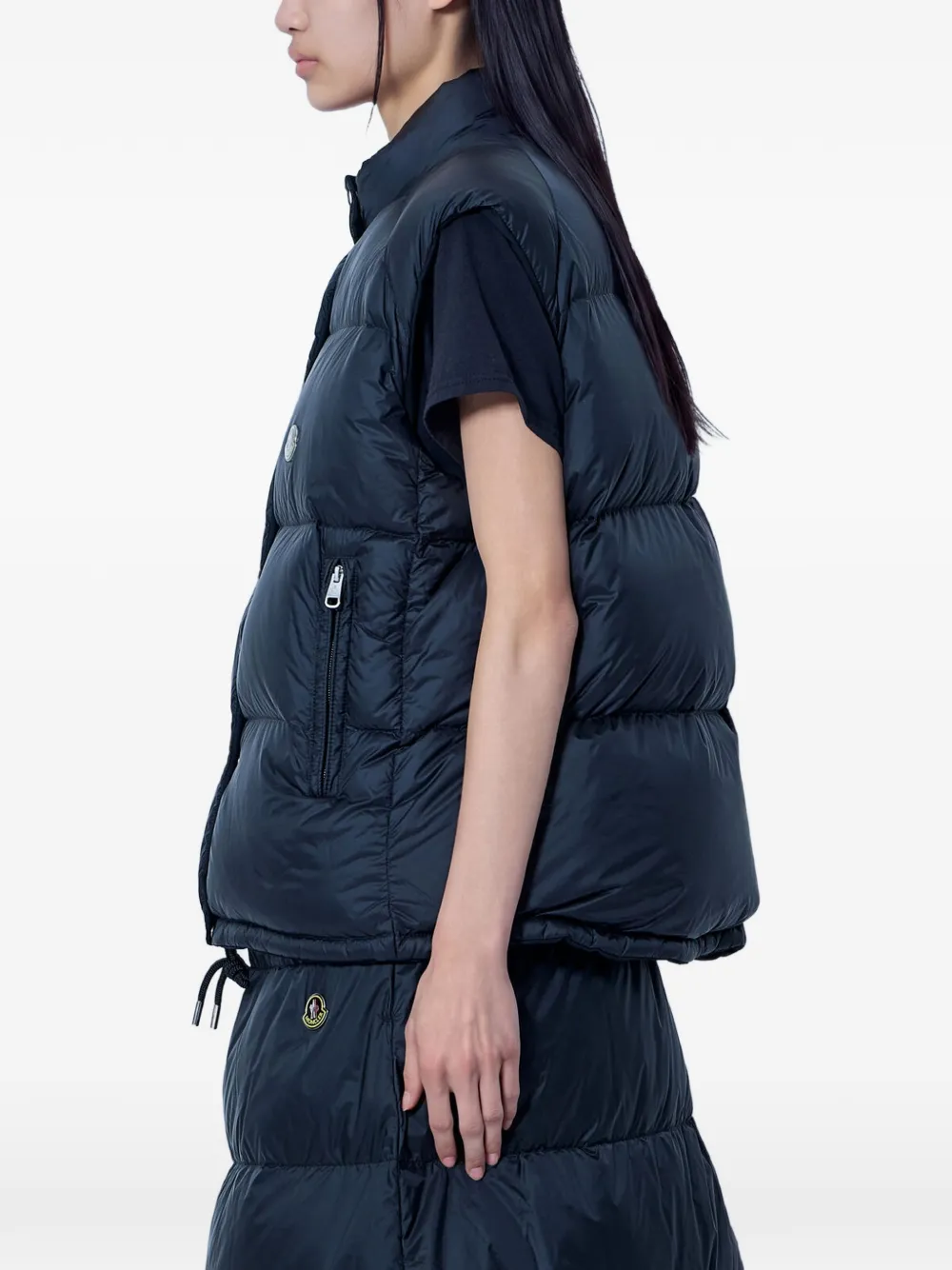 Moncler Tibb reversible down gilet Zwart