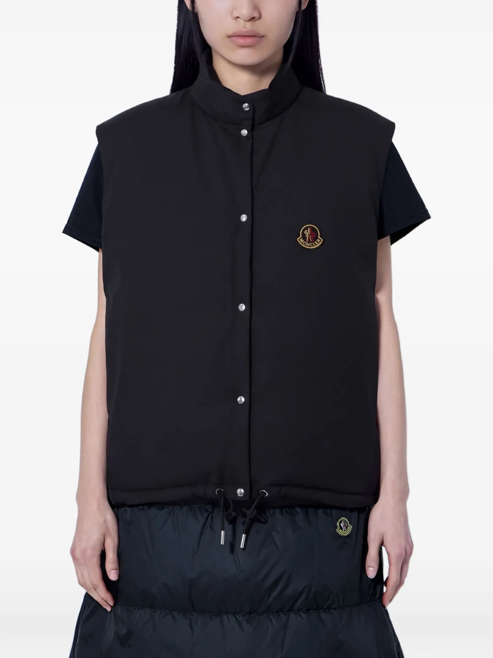 Moncler Tibb reversible down gilet Zwart