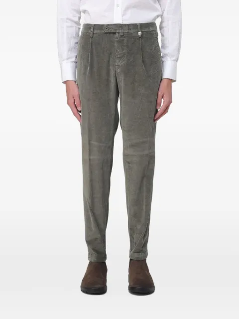 Myths pleated corduroy tapered trousers