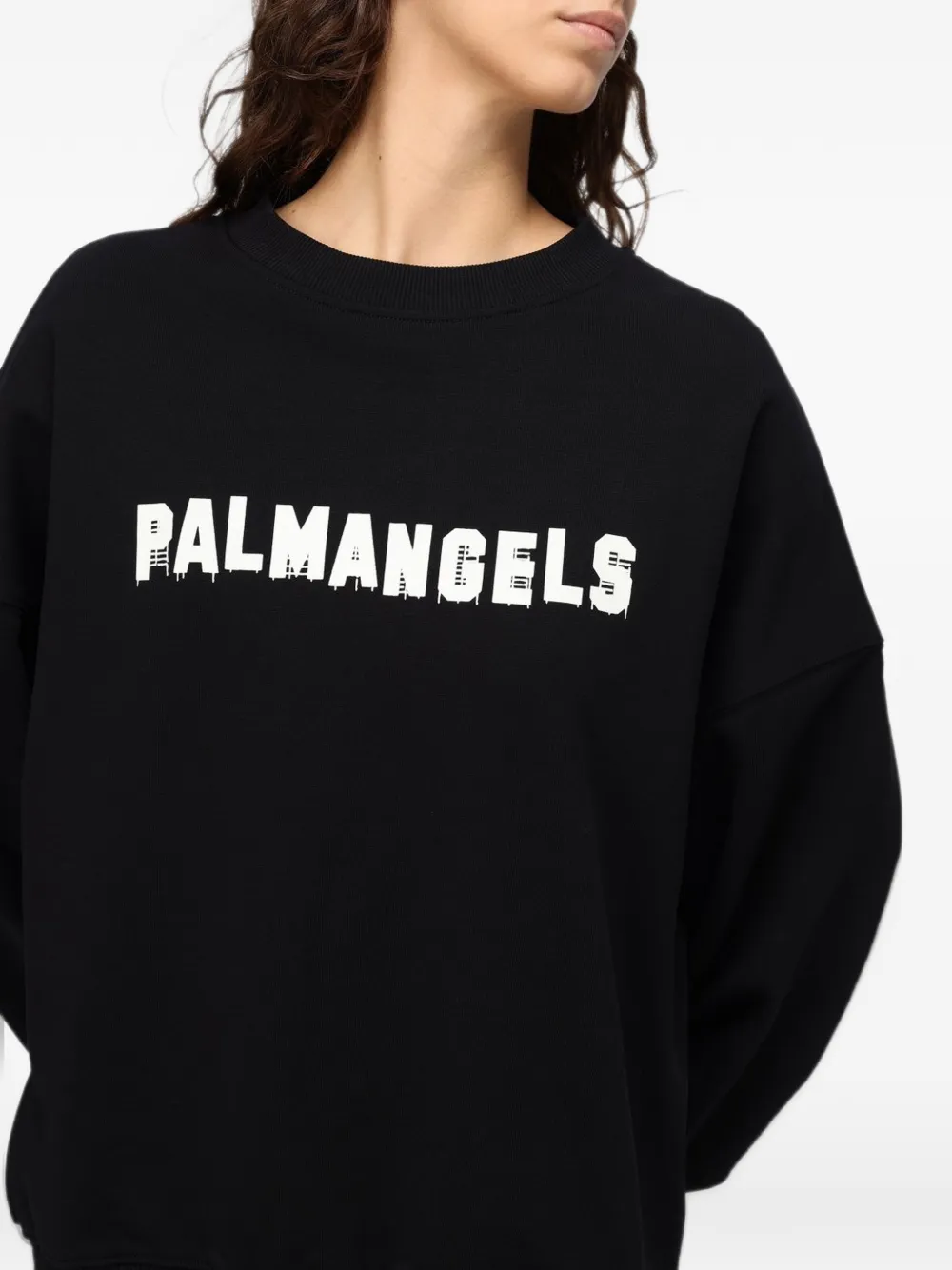 Palm Angels Sweater met logoprint Zwart